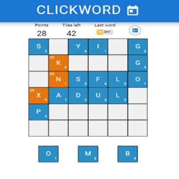 Test your word skill! Play Clickword now!