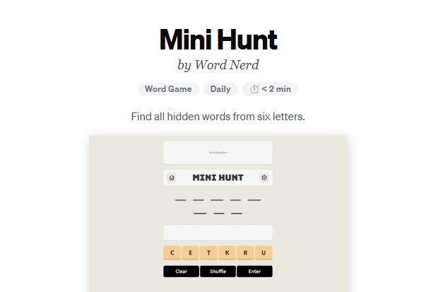 Join Mini Hunt today & hunt for rewards!