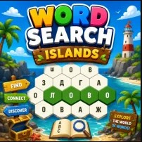 Hunt hidden words and rule the Word Search Islands now!