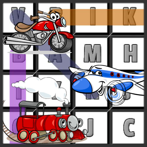 Explore the world of vehicles with Word Search Transport!