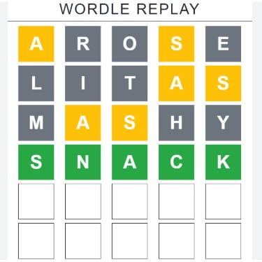 Play Wordle Replay now! Challenge your brain every day.