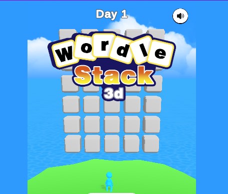 A captivating 3D puzzle game that will test your language skills is Wordle Stack 3D. Guess words by selecting various letters and connecting them. 